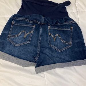 Maternity Short- Blue Indigo Medium